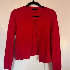 RED CARDIGAN